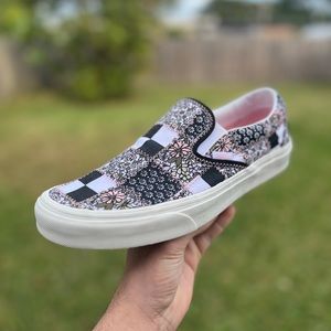 Slip on vans floral print